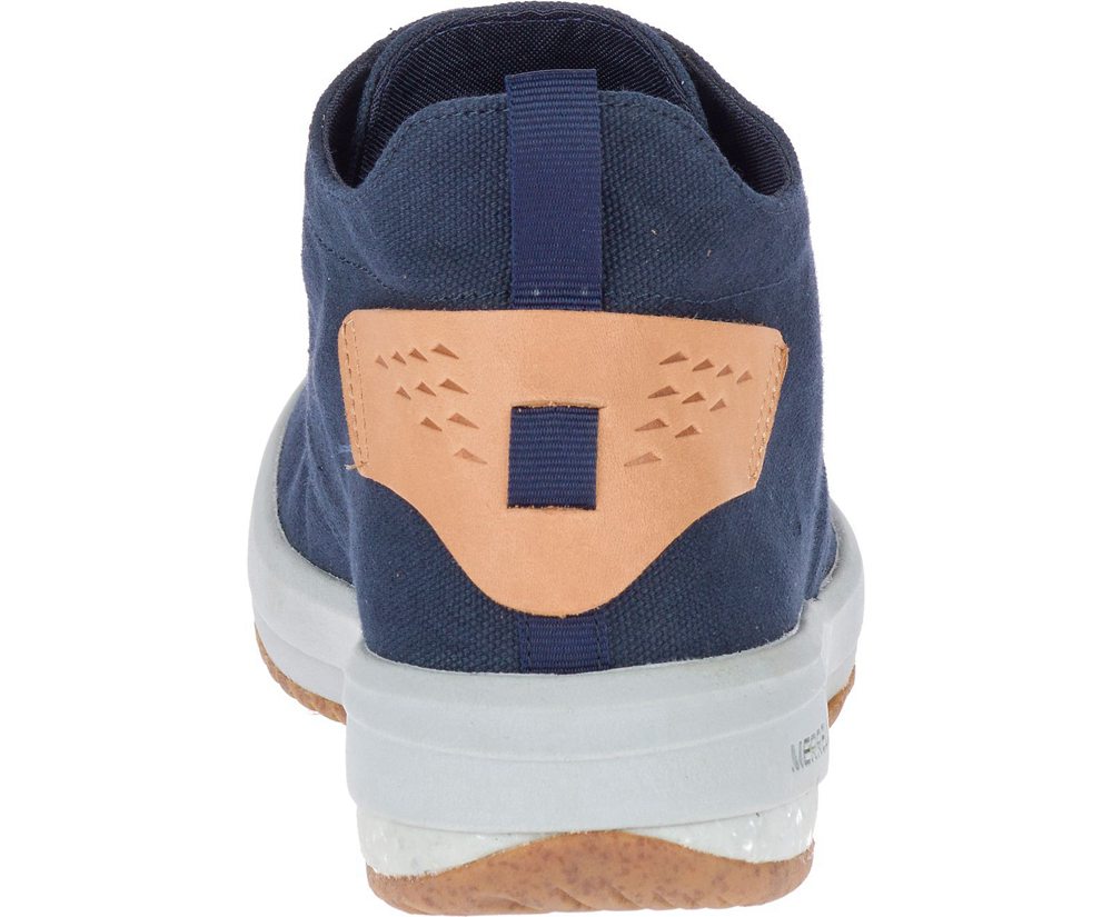 Merrell Sneakers Herre - Gridway Mid Lærred - Mørkeblå - PYC126758